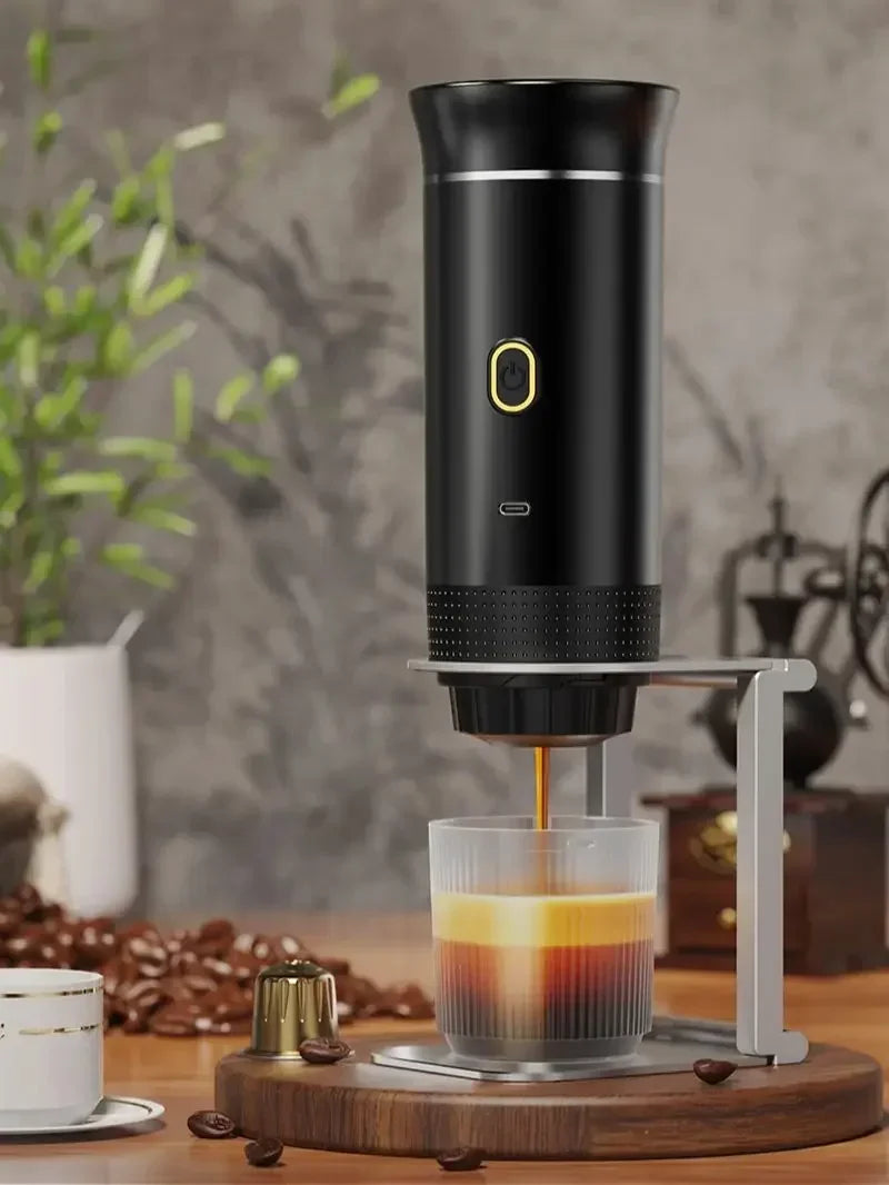 Machine à Café Expresso Portable - Rechargeable 3-en-1 — Puissance 20 Bars