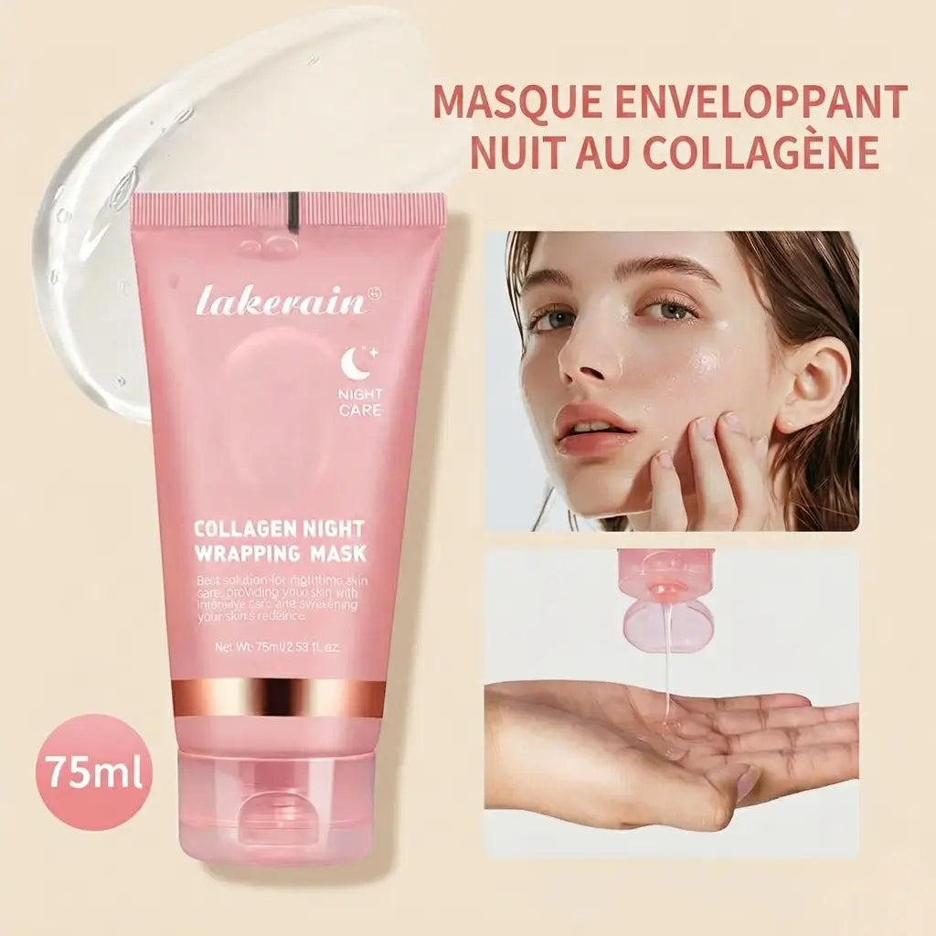 Masque de Nuit au Collagène lakerain - Peel-Off Raffermissant & Anti-Rides