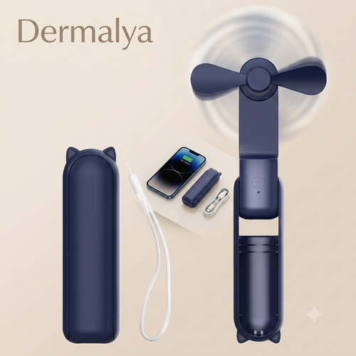 Mini Ventilateur Portable Puissant 3-en-1 - Dermalya